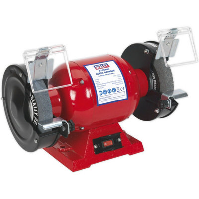 - Powerful 150mm Bench Grinder With 370W Induction Motor And Dual Grinding Stones