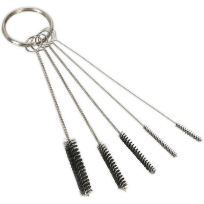  - 5-Piece Mini Spray Gun And Airbrush Cleaning Set With Brass Wire Brushes