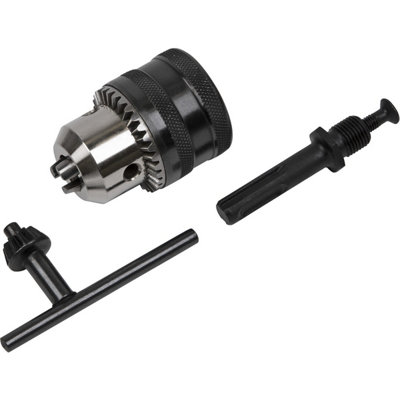 B&Q 13Mm Drill Chuck & Key - 1/2" X 20 Unf Thread - Corded & Cordless Drill Adaptor
