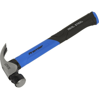 16Oz Claw Hammer With Fibreglass Shaft And Magnetic Nail Starter