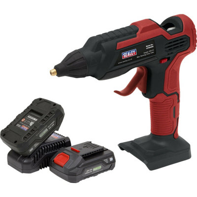 20V Cordless Hot Glue Gun Kit With Batteries And Charger, Includes Storage Bag