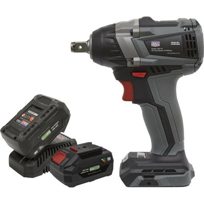  - 20V Brushless Impact Wrench Kit300Nm TorqueIncludes 2 Batteries & Charger
