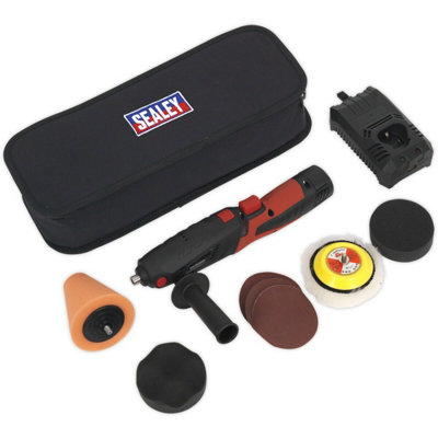 Cordless Mini Sander / Polisher KitVariable Speed12V 1.5Ah Lithium-Ion from B&Q