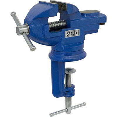 Dovetail Hobby Vice50mm Jaw OpeningSwivel BaseIron Construction from B&Q