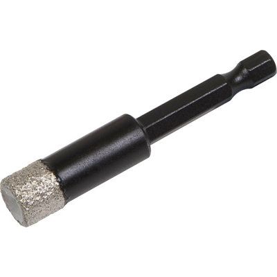12mm Vacuum Brazed Diamond Drill BitHex ShankSuitable For Use With Drills from B&Q