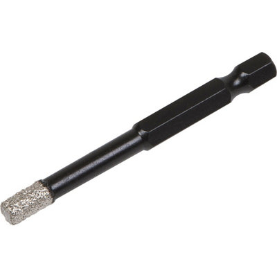 Premium 6mm Vacuum Brazed Diamond Drill Bit With Hex Shank For Porcelain Tiles from B&Q