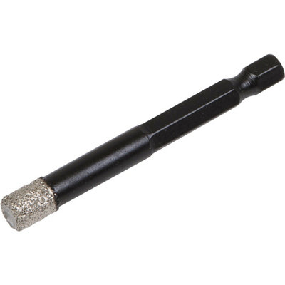 8mm Vacuum Brazed Diamond Drill Bit With Hex Shank For Drilling Porcelain Tiles from B&Q