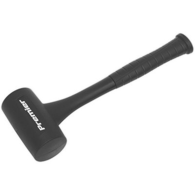 2.2Lb Anti-Rebound Shot-Loaded Dead Blow Hammer With Nitrile Rubber Grip from B&Q