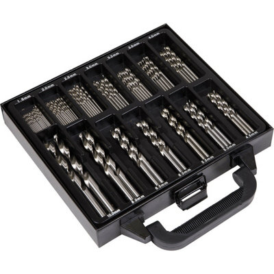 99 Piece Hss Drill Bit Set With Split Point Self-Centering Tips