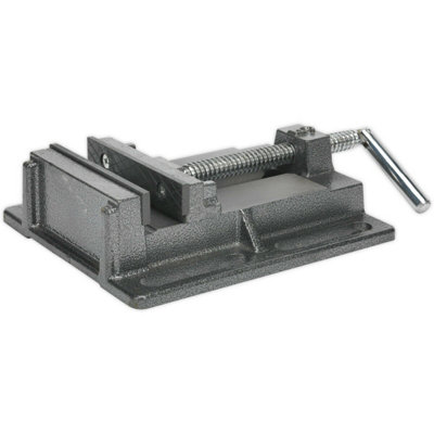  - High-Quality 125mm Cast Steel Drill Vice With 130mm Jaw Opening And Replaceable Jaws