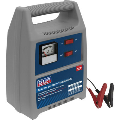 8A Leadbattery Charger6 / 12 VoltAmmeter Display230V Power Supply from B&Q