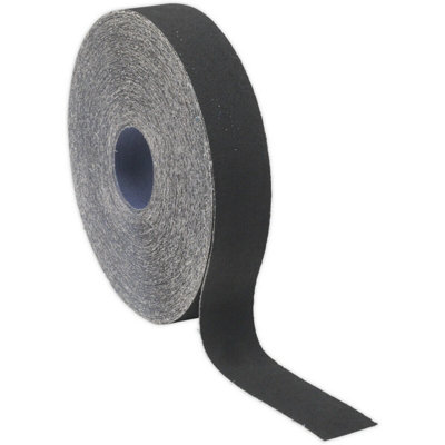Blue Twill Emery Roll25mm X 50MFlexible & Tear Resistant150 Grit from B&Q