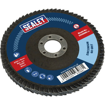  - High-Performance 100mm Zirconium Flap Disc With 16mm Bore For Surface Preparation