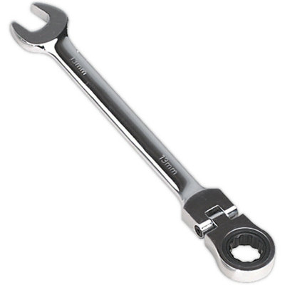 Premium 13mm Flexible Ratchet Combination Spanner With Chrome Vanadium Steel Design from B&Q