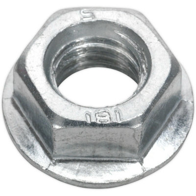  - Pack Of 50 Zinc Plated M12 Serrated Flange NutsDurable And Reliable Fasteners