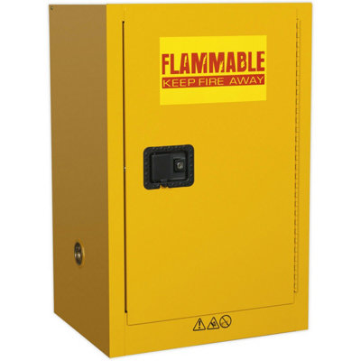  - Heavy-Duty Flammable Substance Storage Cabinet With Key Lock585mm X 455mm X 890mm