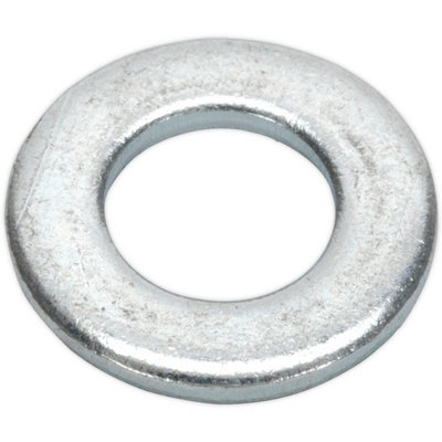 100 Pack Form A Flat Zinc WasherM10 X 21mmDin 125MetricMetal Spacer from B&Q