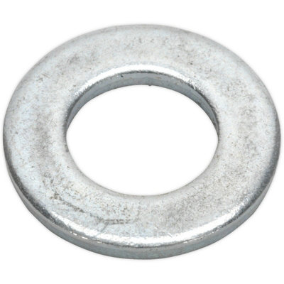100 Pack Form A Flat Zinc WasherM12 X 24mmDin 125MetricMetal Spacer from B&Q