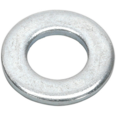 100 Pack Form A Flat Zinc WasherM8 X 17mmDin 125MetricMetal Spacer from B&Q