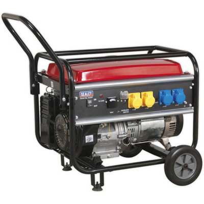 5500W Petrol Generator4-Stroke 13Hp Engine25L Fuel Tank- 11 Hour Run Time from B&Q