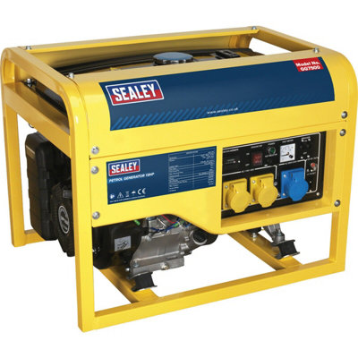 6000W Heavy Duty Petrol Generator4-Stroke 31Hp Engine10 Hour Run Time from B&Q