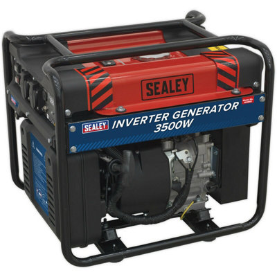3500W Inverter Generator4-Stroke Engine13 Litre Fuel TankDual Sockets from B&Q