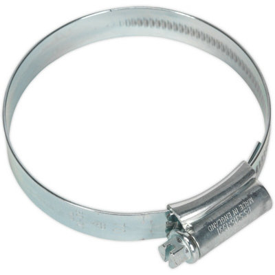 10 Pack Zinc Plated Hose Clip55 To 70mm DiameterExternal Pressed Threads