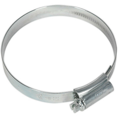 10 Pack Zinc Plated Hose Clip60 To 80mm DiameterExternal Pressed Threads from B&Q