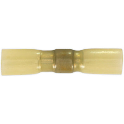 25-Pack Yellow Heat Shrink Butt Connectors For 16-14 AwgCrimp And Solder Connection from B&Q