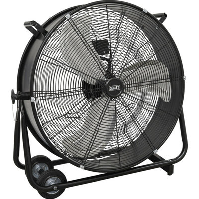 24" Industrial High Velocity Drum Fan2 Speed SettingsWheeled Tilting Stand from B&Q