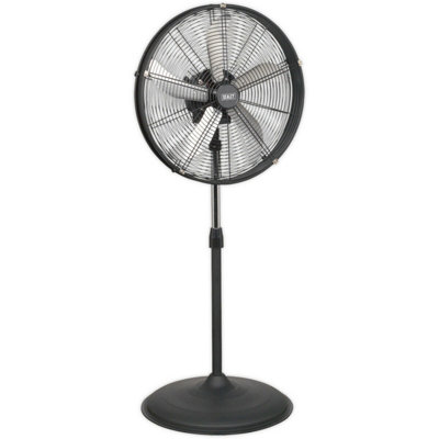 Industrial 20" Oscillating Pedestal Fan3 SpeedHigh VelocityGuarded from B&Q