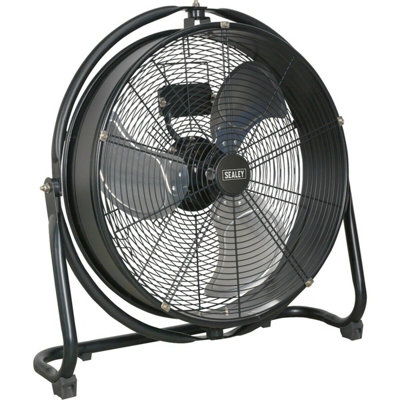 20" Industrial High Velocity Orbital Drum Fan3 Speed360 Degree Tilt from B&Q
