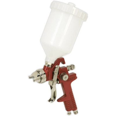 Premium Hvlp Gravity Feed Spray Gun With 2mm Nozzle For Paint Undercoat Applications from B&Q