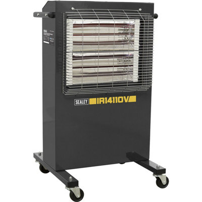 Infrared Cabinet Heater1200 / 2400W7 Day TimerThermostat Control110V from B&Q