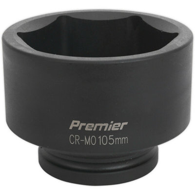 105mm Chromoly Forged Impact Socket1 Inch Square Drive For Air Wrenches from B&Q