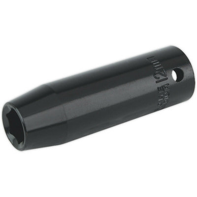 B&Q 12Mm Deep Impact Socket - Chrome Vanadium 1/2 Inch Drive Wrench Tool
