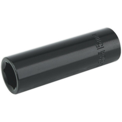 15mm Deep Impact Socket1/2 Inch Drive Chrome Vanadium Wrench Tool from B&Q