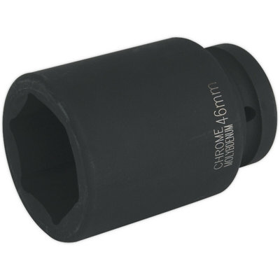 High-Performance 46mm Forged Deep Impact Socket1 Inch Square Drive from B&Q