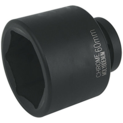 60mm Chromoly Forged Impact Socket1 Inch Square Drive For Heavy Duty Use from B&Q