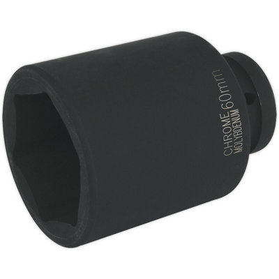  - 60mm Forged Deep Impact SocketHeavy-Duty Chromoly Tool For 1 Inch Drive Wrenches