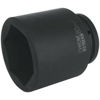 80mm Chrome Molybdenum Forged Deep Impact Socket For 1 Inch Drive from B&Q
