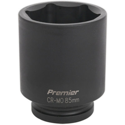 B&Q 85Mm Forged Deep Impact Socket - Heavy-Duty 1 Inch Square Drive Tool