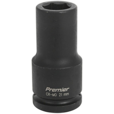  - 21mm Chromoly Forged Deep Impact Socket For 3/4 Inch Drive Wrenches
