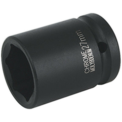 27mm Forged Chrome Moly Impact Socket For 3/4 Inch Drive Wrenches from B&Q