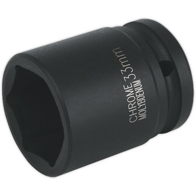  - 33mm Chromoly Forged Impact SocketHeavy Duty 3/4 Inch Drive