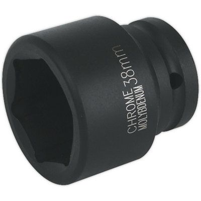 38mm Chrome Molybdenum Forged Impact Socket3/4 Inch Drive Tool from B&Q