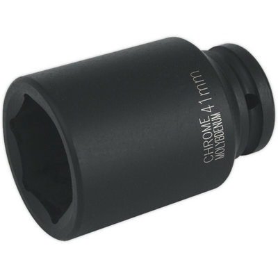 41mm Chromoly Forged Deep Impact Socket3/4 Inch Drive For Heavy-Duty Use from B&Q
