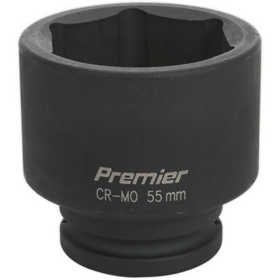 55mm Forged Impact SocketDurable 3/4 Inch Chromoly Wrench Socket For Professionals from B&Q