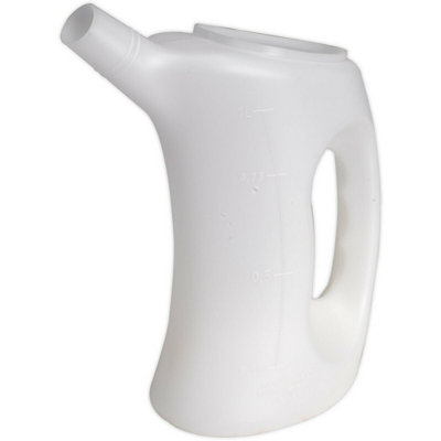 1 Litre Durable Measuring Jug With SpoutOil & Fuel Resistant Polyethylene from B&Q