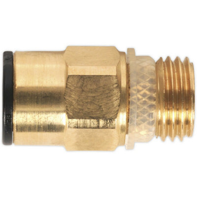  - 2 Pack8mm X 1/4" Superthread Straight AdapterPneumatic Brass Coupling Set
